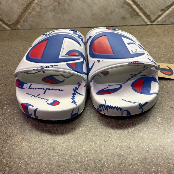 🆕 Champion IPO Warped Slides Shower Shoes Men’s Size 12 - Picture 5 of 8